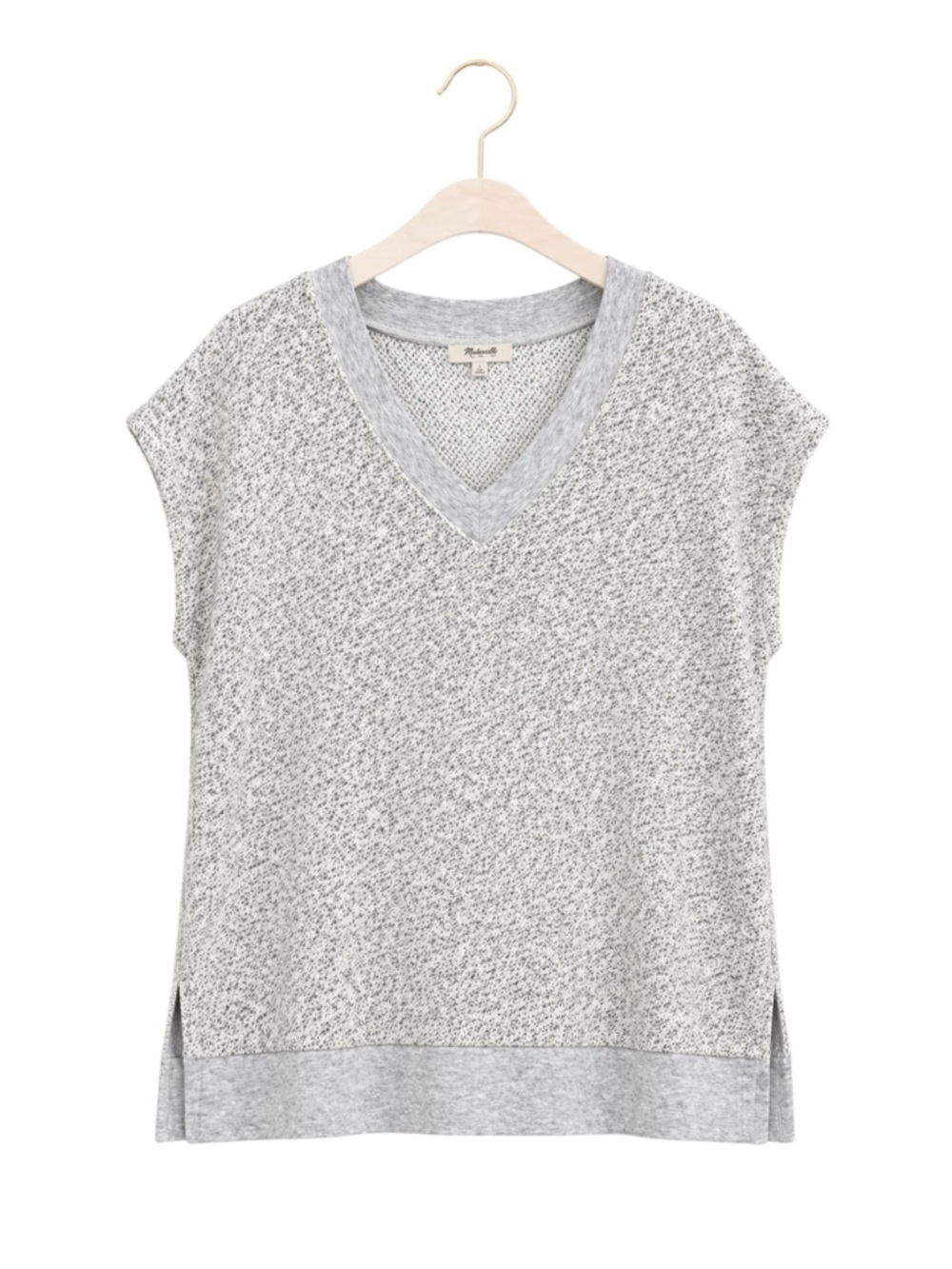 Madewell Womens Oversized Marled Tunic Sweater Vest Small Lagenlook Layers